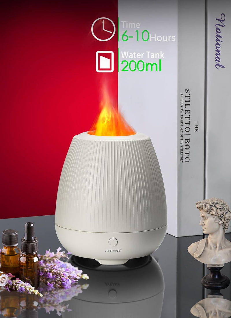 Flame Diffuser with Cool Mist & Light