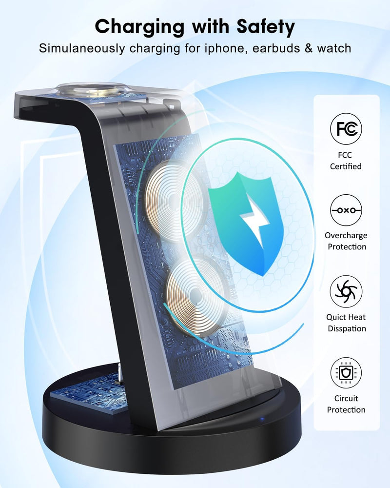 3-in-1 Wireless Charging Station