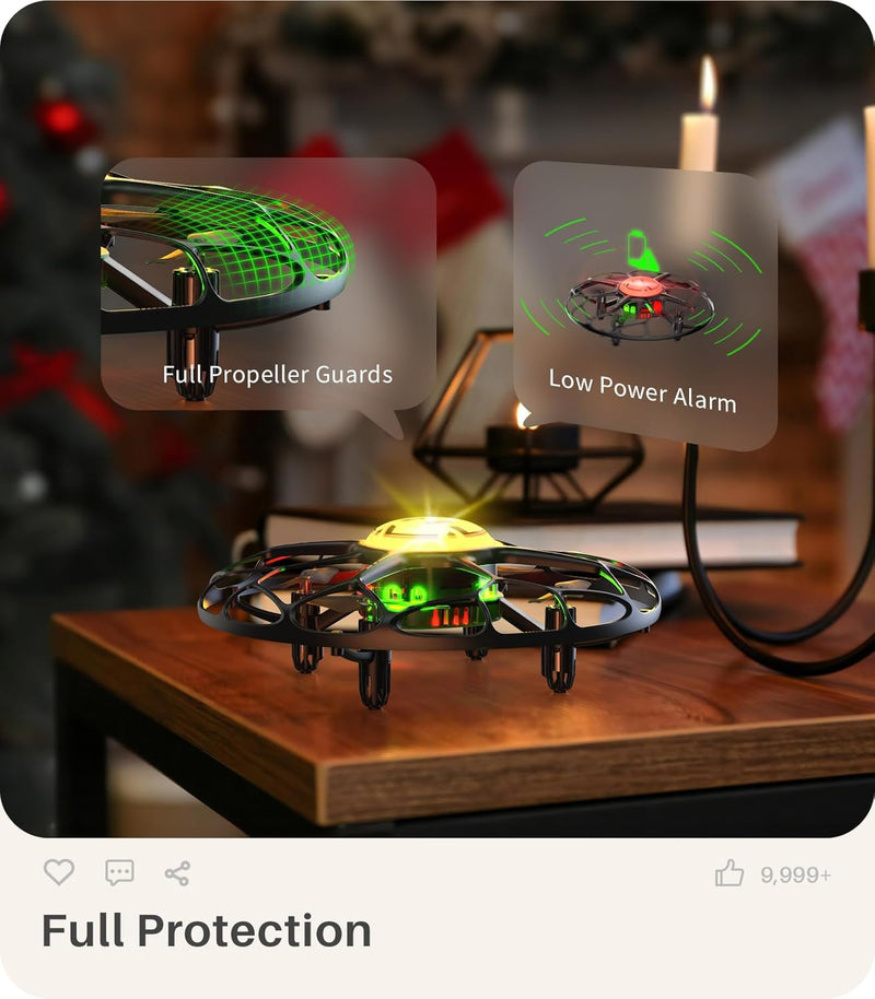 SYMA LED Drone for Kids with Stunts