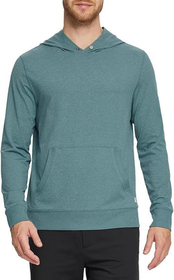 Men's Button Pullover Hoodie with Kanga Pocket