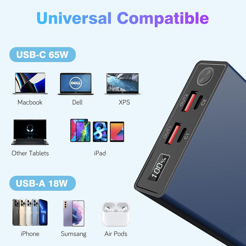 INIU 10000mAh USB-C Slim Power Bank