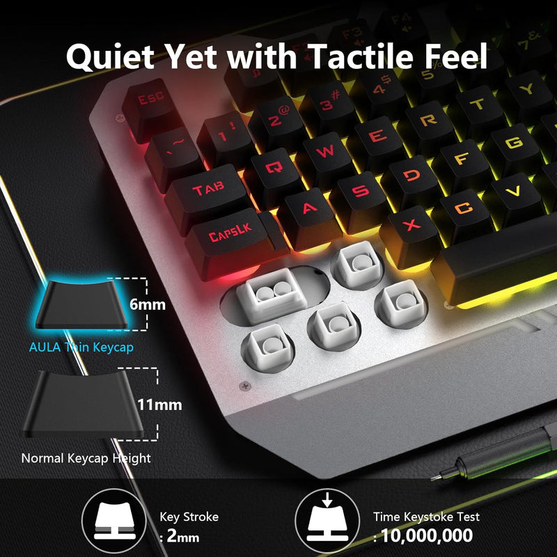 AULA T102 Gaming RGB Keyboard & Mouse Combo