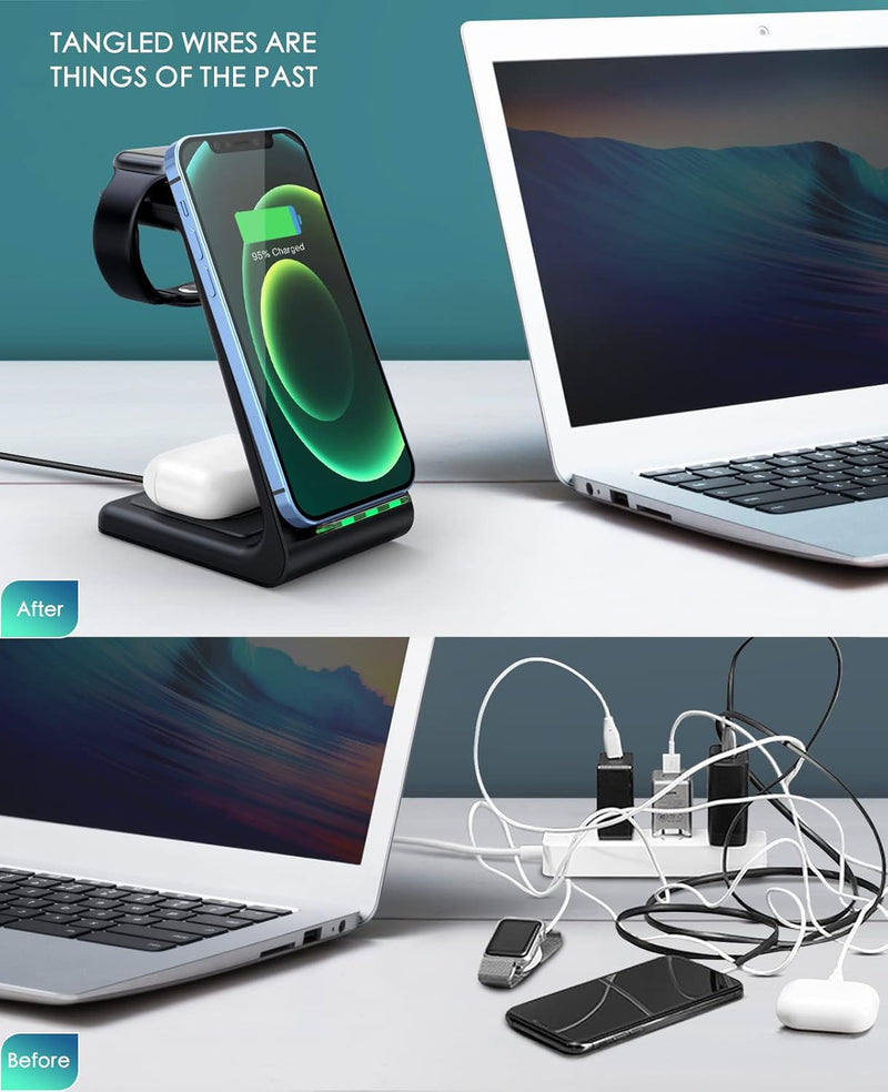 3 in 1 Wireless Charging Station