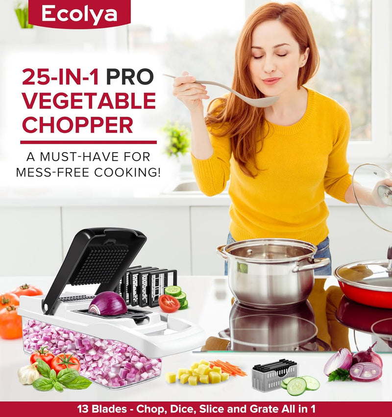 Ecolya 25-in-1 Multifunction Vegetable Chopper