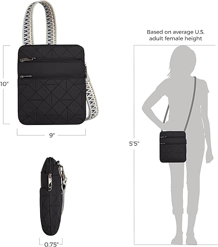 Travelon Anti-Theft Boho Slim Crossbody Bag