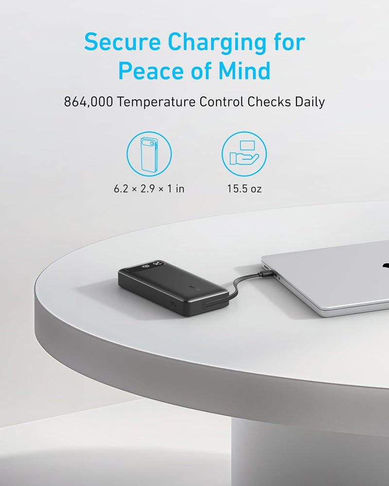 Anker 20,000mAh Power Bank, 87W Fast Charging