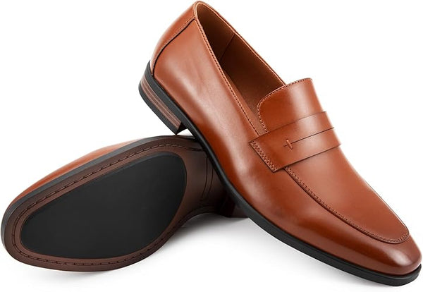 Men’s Leather Slip-On Penny Loafers