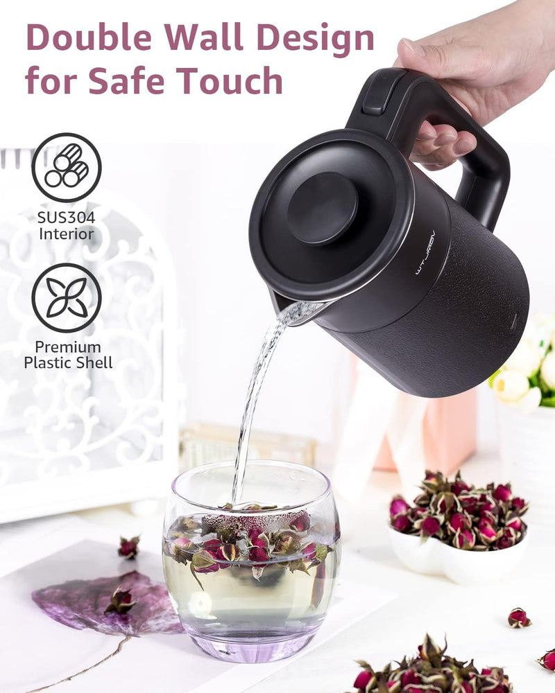 Small Electric Travel Kettle 0.6L, 20 oz