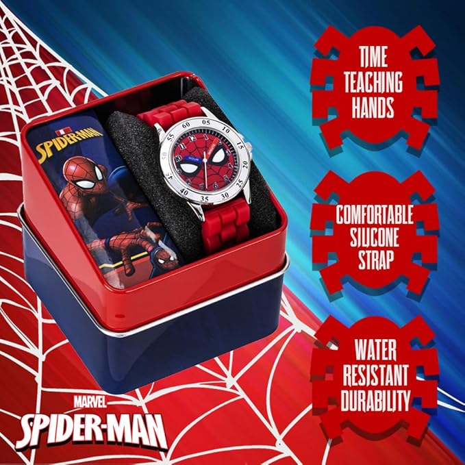 Spider-Man Kids' Time Teacher Watch