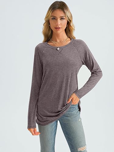 AUTOMET Women's Loose Fit Long Sleeve Top