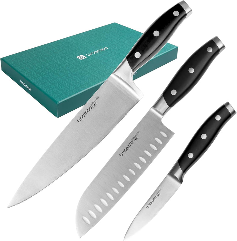 Linoroso 3-Piece German Steel Knife Set