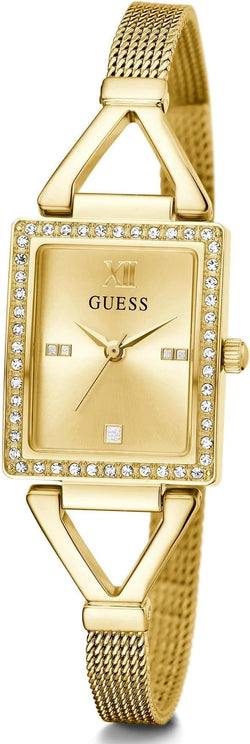 Gold-Tone Rectangle 22mm Watch