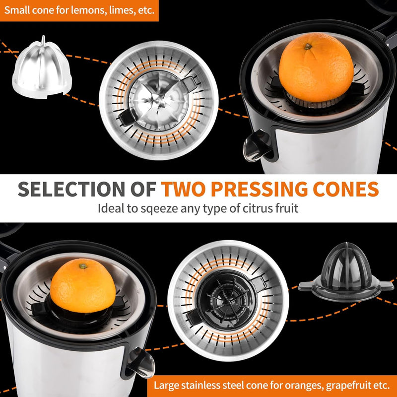 Premium Electric Citrus Juicer Squeezer, 180W