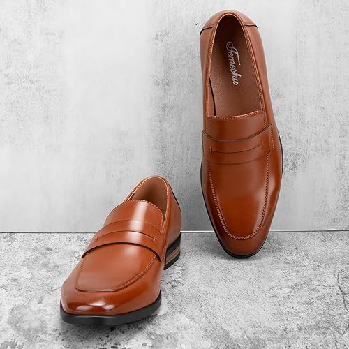 Men’s Leather Slip-On Penny Loafers