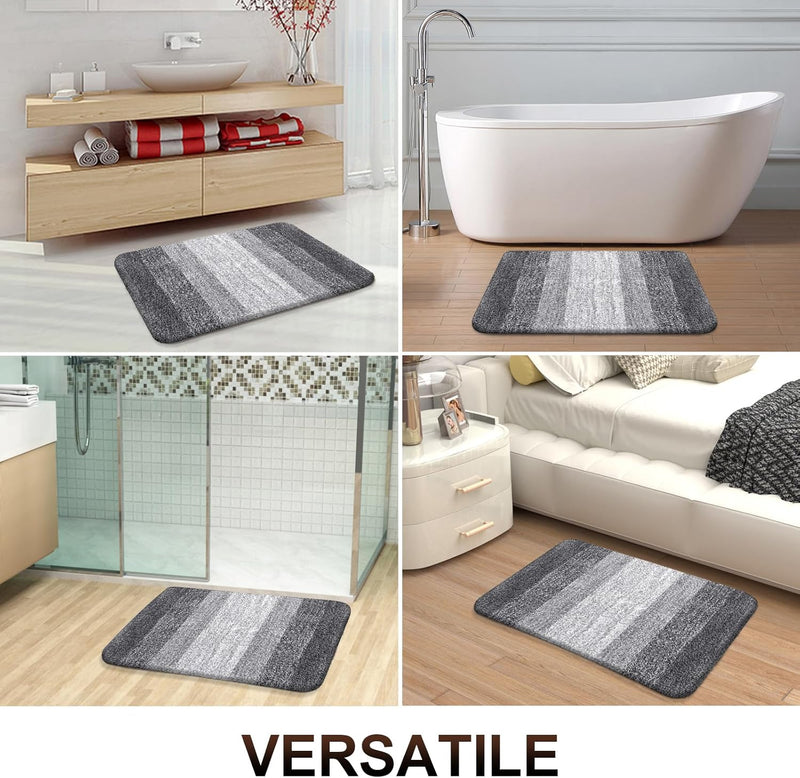 OLANLY Soft Microfiber Bathroom Rug 30x20