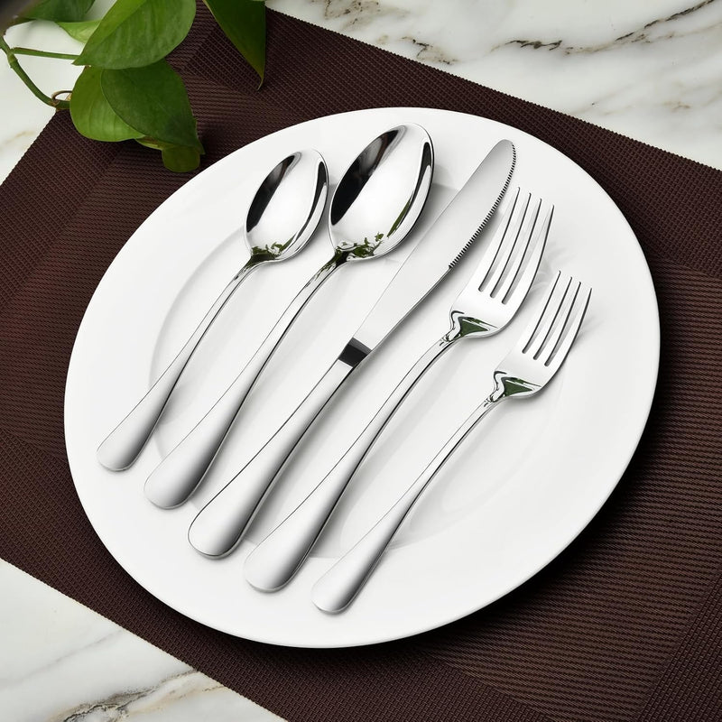 40-Piece Stainless Steel Silverware Set for 8