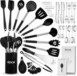 RFAQK 50PC Silicone Utensils Set