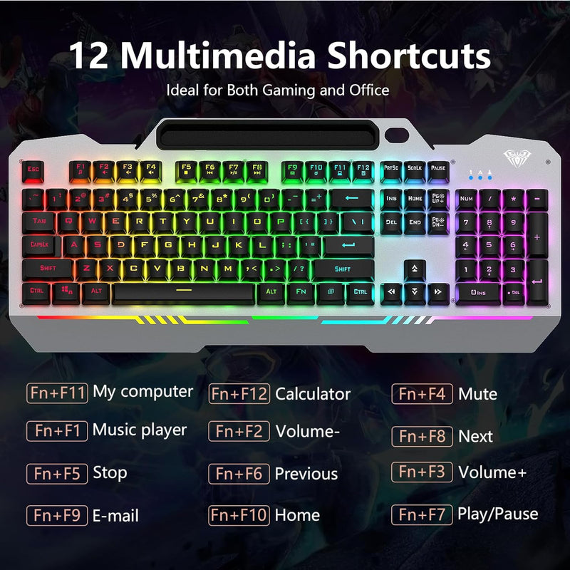 AULA T102 Gaming RGB Keyboard & Mouse Combo