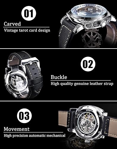 FORSINING Luxury Retro Square Mechanical Watch