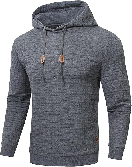 YuKaiChen Men's Jacquard Pullover Hoodie