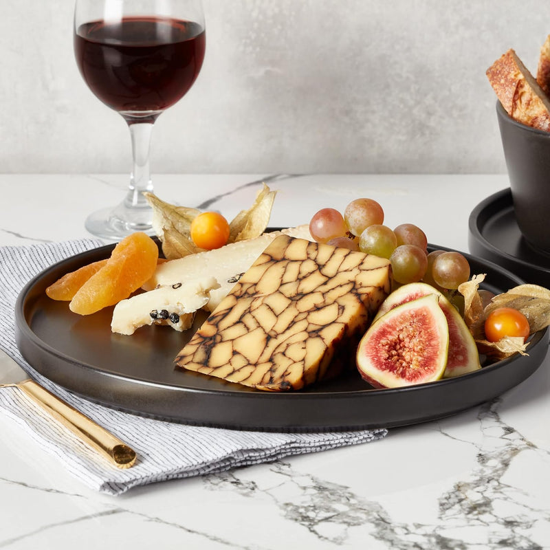 Stone Lain Black Matte Coupe Dinnerware Set