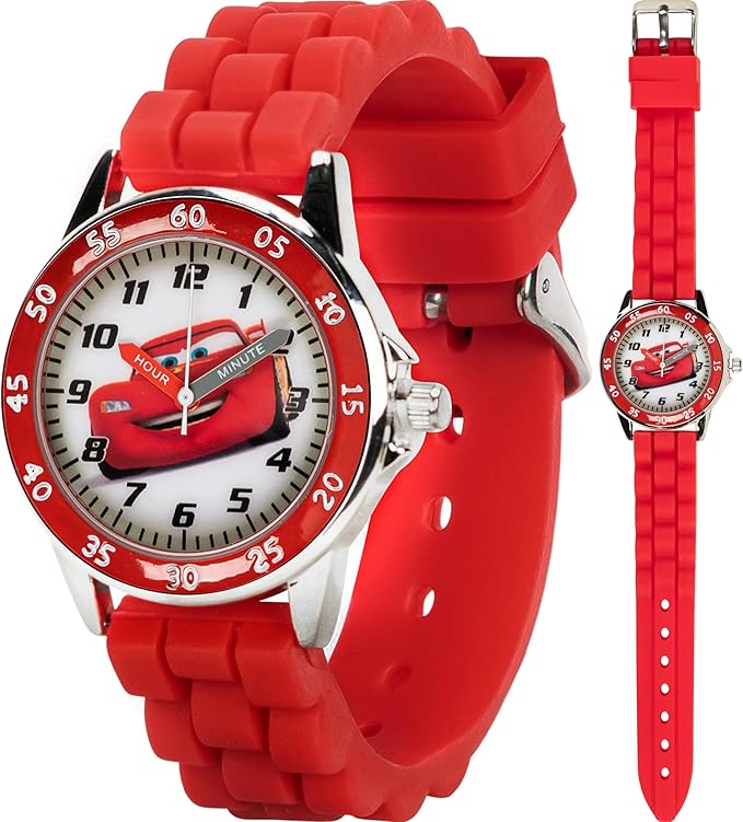 Accutime Kids' Cars Lightning McQueen Watch