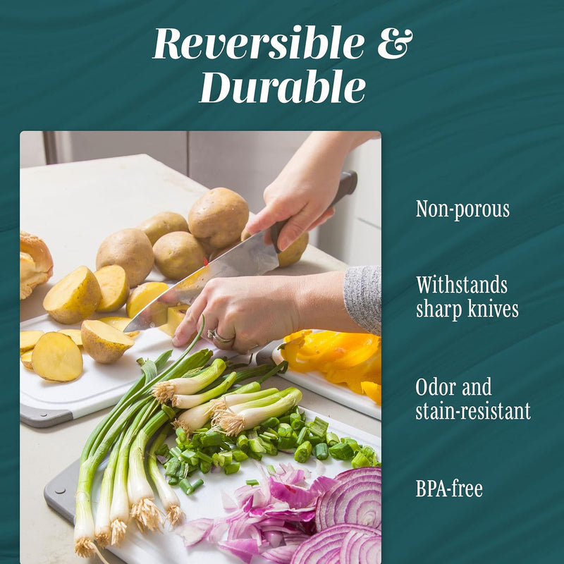 Cutting Boards Set - BPA-Free Non-Slip