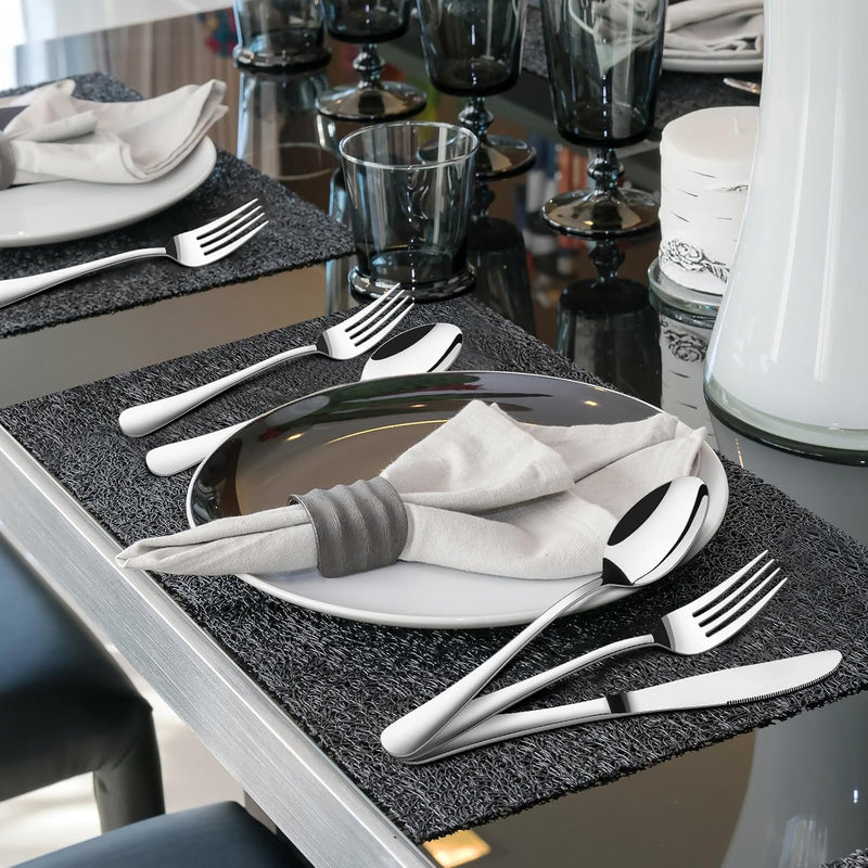 40-Piece Stainless Steel Silverware Set for 8