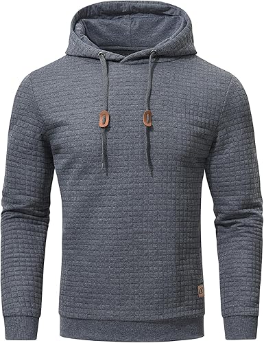 YuKaiChen Men's Jacquard Pullover Hoodie