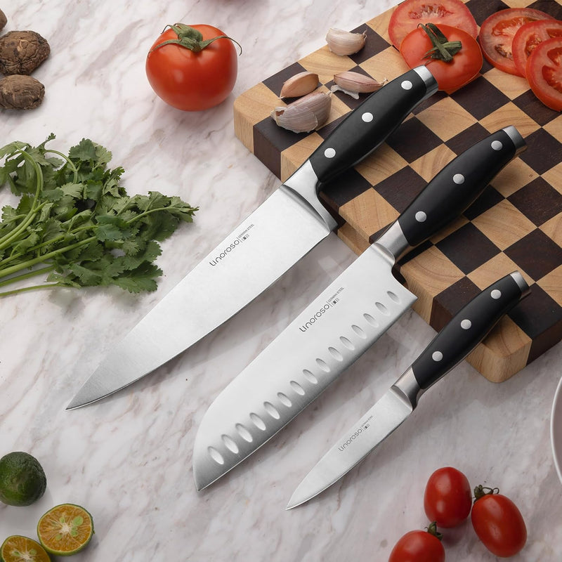 Linoroso 3-Piece German Steel Knife Set