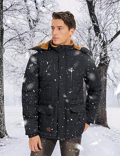 TACVASEN Men’s Fleece Lined Winter Coat