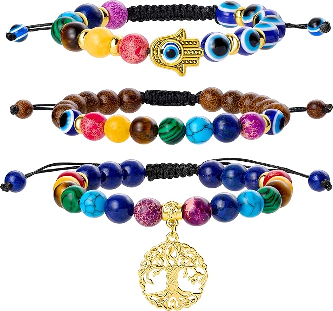 Bivei 7 Chakra Bead Bracelet for Women