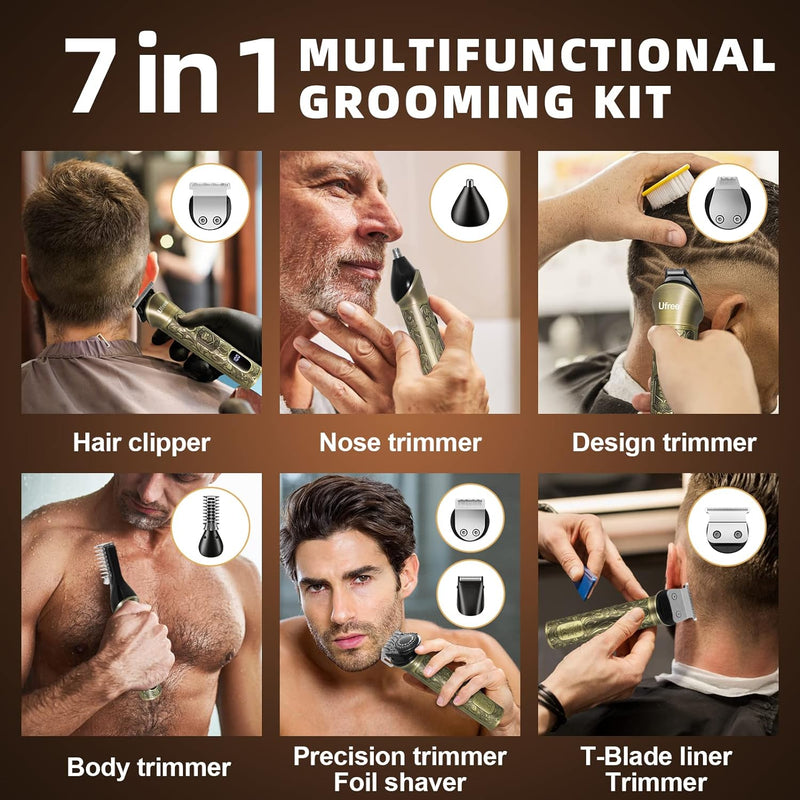 Ufree 7-in-1 Beard Trimmer Grooming Kit