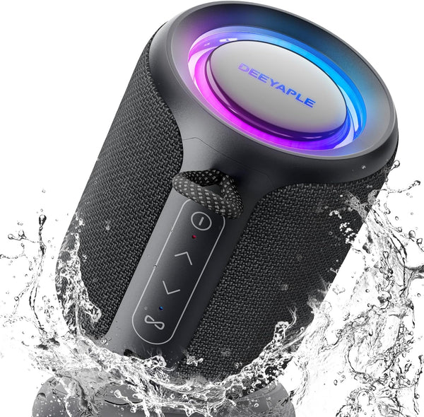 Bluetooth Waterproof Speaker with LED Lights