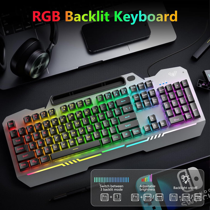 AULA T102 Gaming RGB Keyboard & Mouse Combo