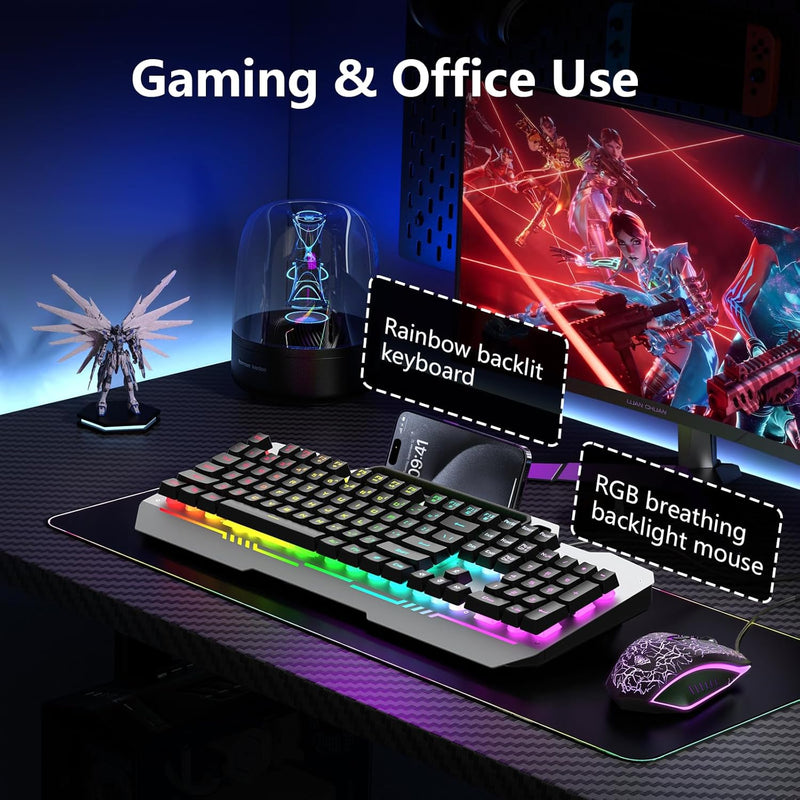 AULA T102 Gaming RGB Keyboard & Mouse Combo