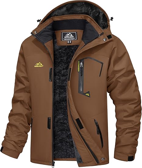 MAGCOMSEN Men’s Water-Resistant Winter Jacket