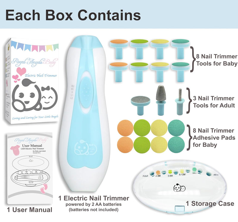 21-in-1 Baby Nail Trimmer Electric Kit