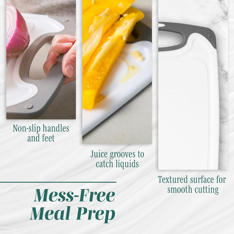 Cutting Boards Set - BPA-Free Non-Slip