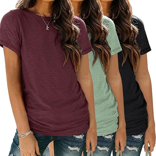 SUNBS Women's 3-Pack Casual T-Shirts