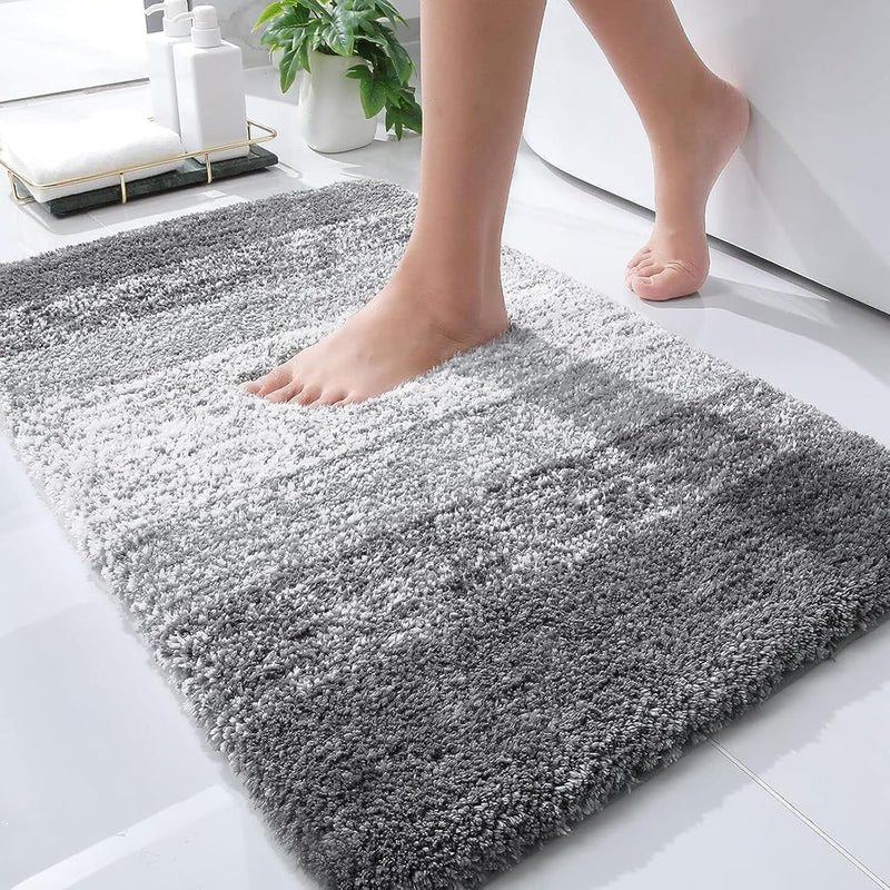 OLANLY Soft Microfiber Bathroom Rug 30x20