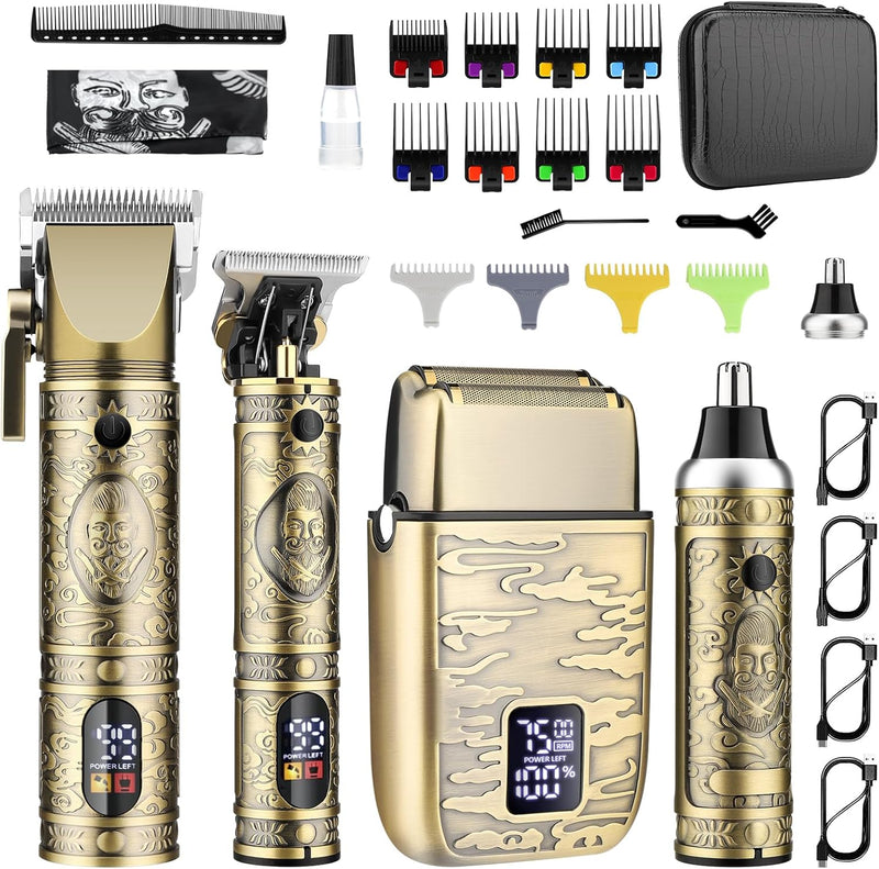 GSKY Professional Men's Hair Clippers & Trimmer Set