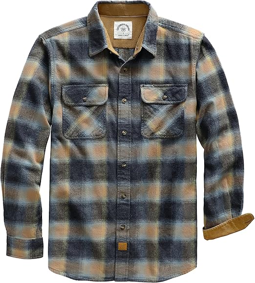 Dubinik Men’s Brushed Flannel Shirt