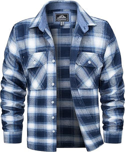 MAGCOMSEN Men’s Cotton Flannel Shirt