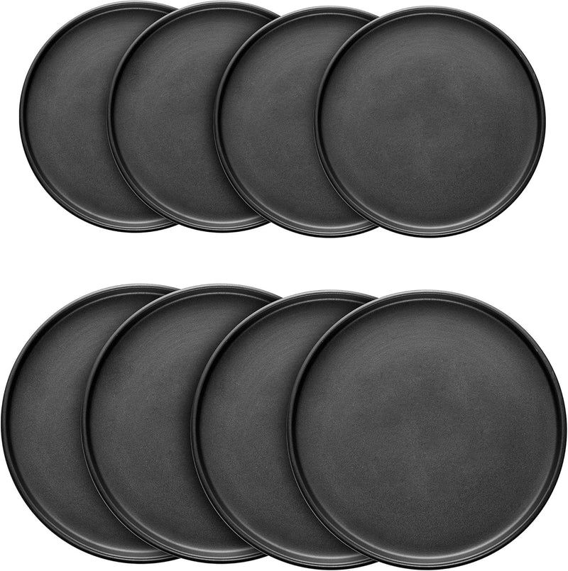 Stone Lain Black Matte Coupe Dinnerware Set