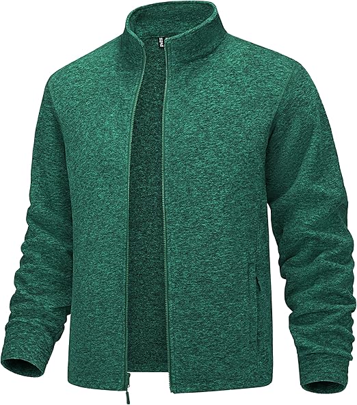 MAGCOMSEN Men's Warm Fleece Zip Jacket