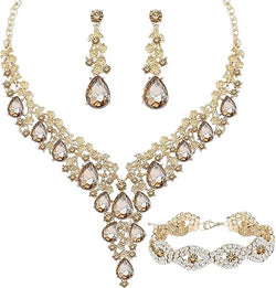 Austrian Crystal Rhinestone Bridal Jewelry Set